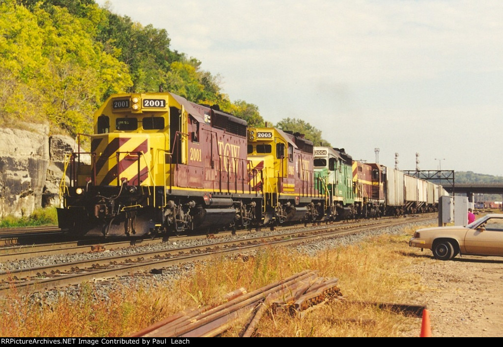 Westbound turn comes out of the yard